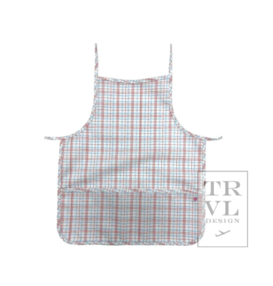 TRVL: Apron - Classic Red Plaid