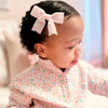 wee ones: Mini Velvet Two-Loop Bow with Fancy Cut Tail