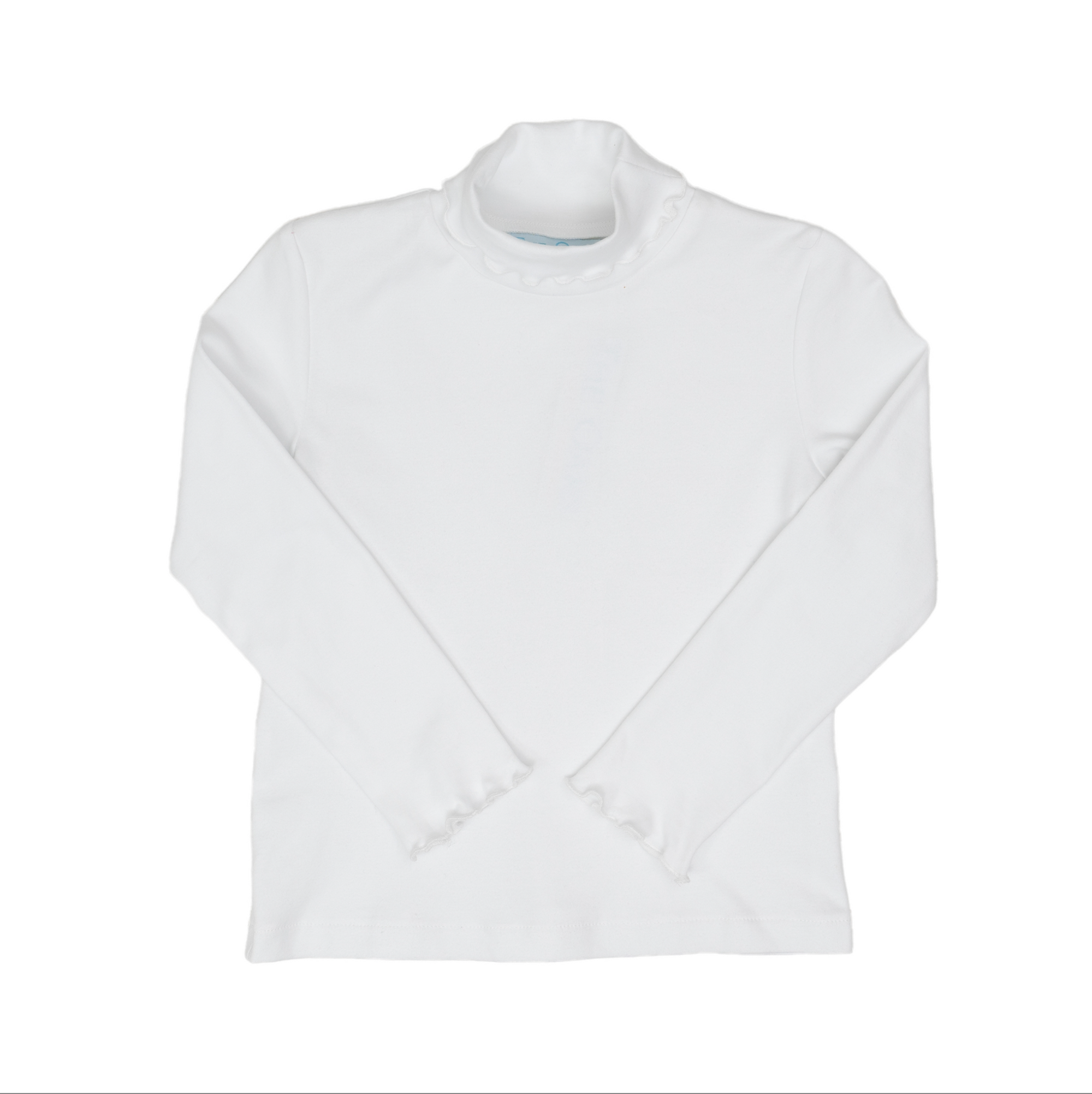 The Oaks: Jacey Turtleneck - White Ripple Edge