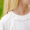 TBBC: Reece Ruffle Top - Palmetto Pearl