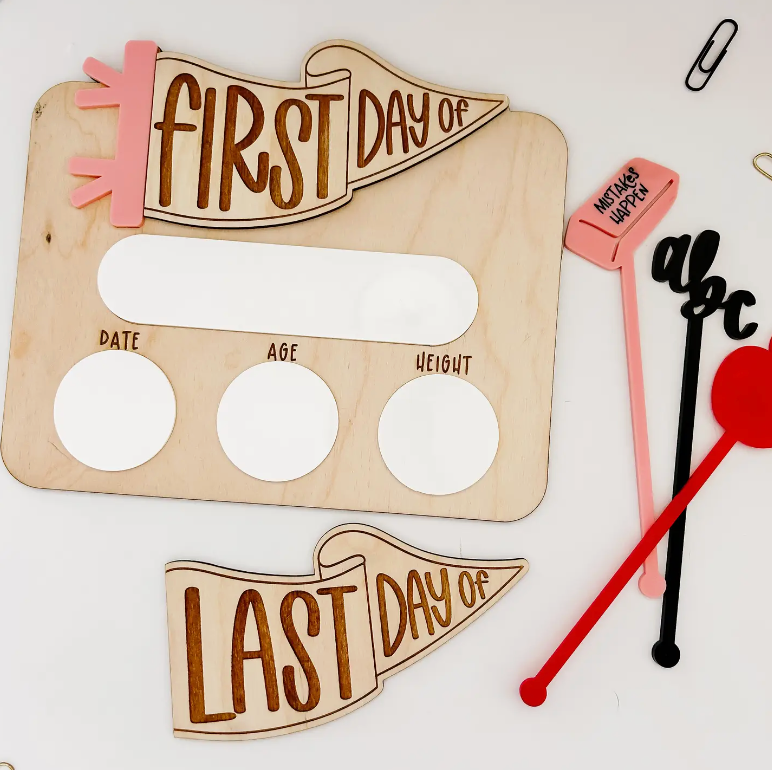 Goldie Letter Co: First/Last Day of School Whiteboard