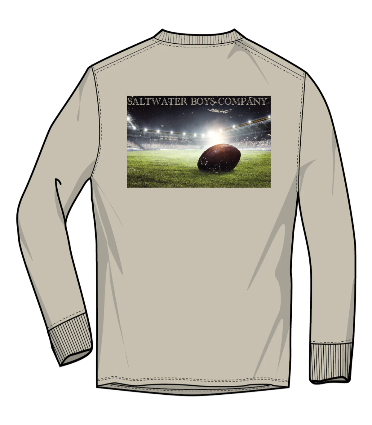 Saltwater Boys Company: Football LS Graphic Tee