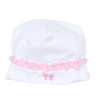 Magnolia Baby: Baby Bows Embroidered Ruffle Hat