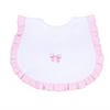 Magnolia Baby: Baby Bows Embroidered Ruffle Bib