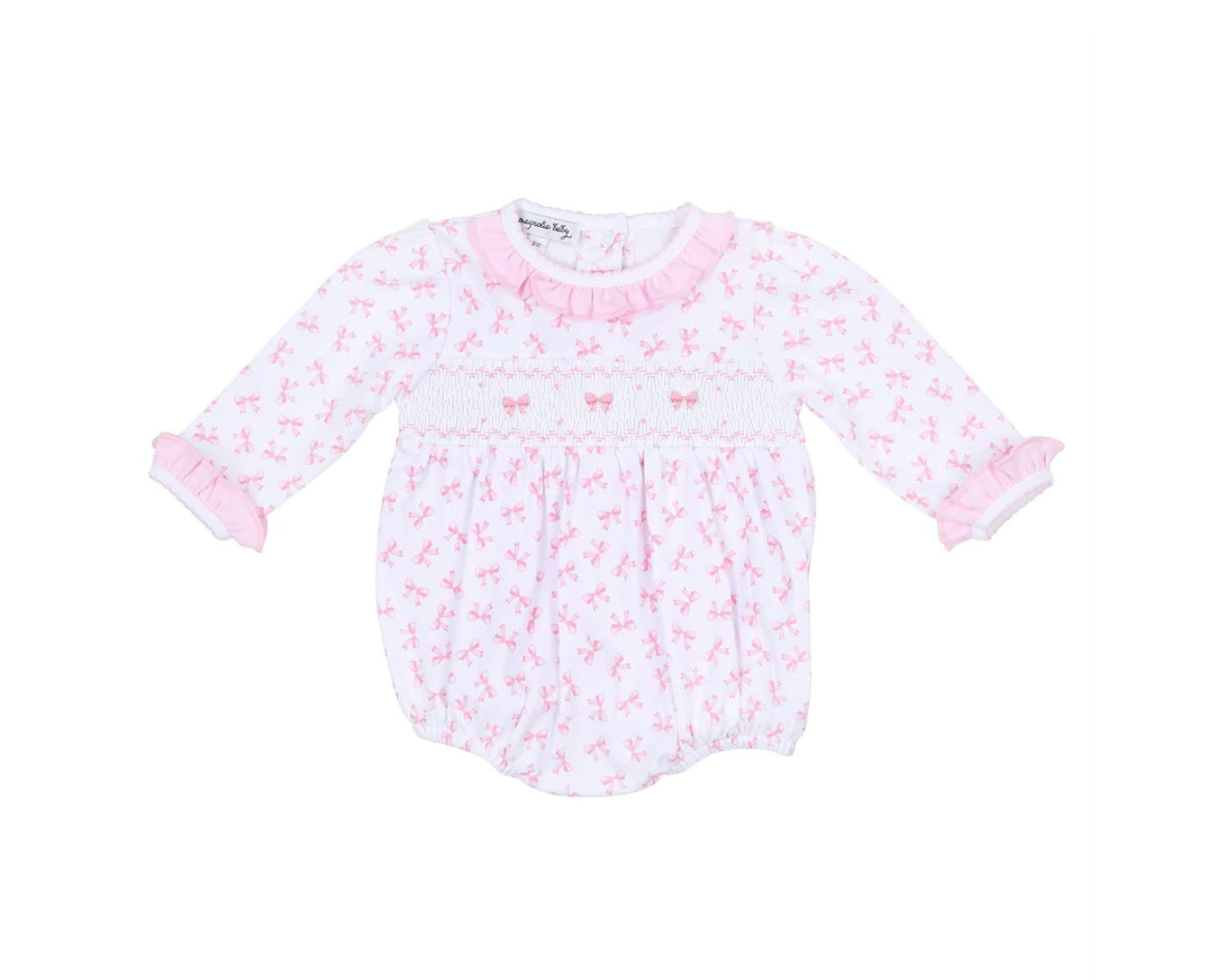 Magnolia Baby: Baby Bows Smocked Bubble