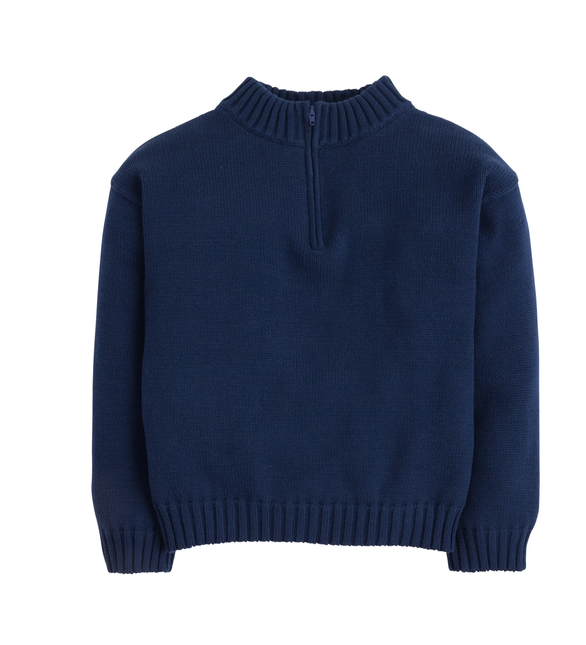 Little English: Quarter Zip Sweater - Navy