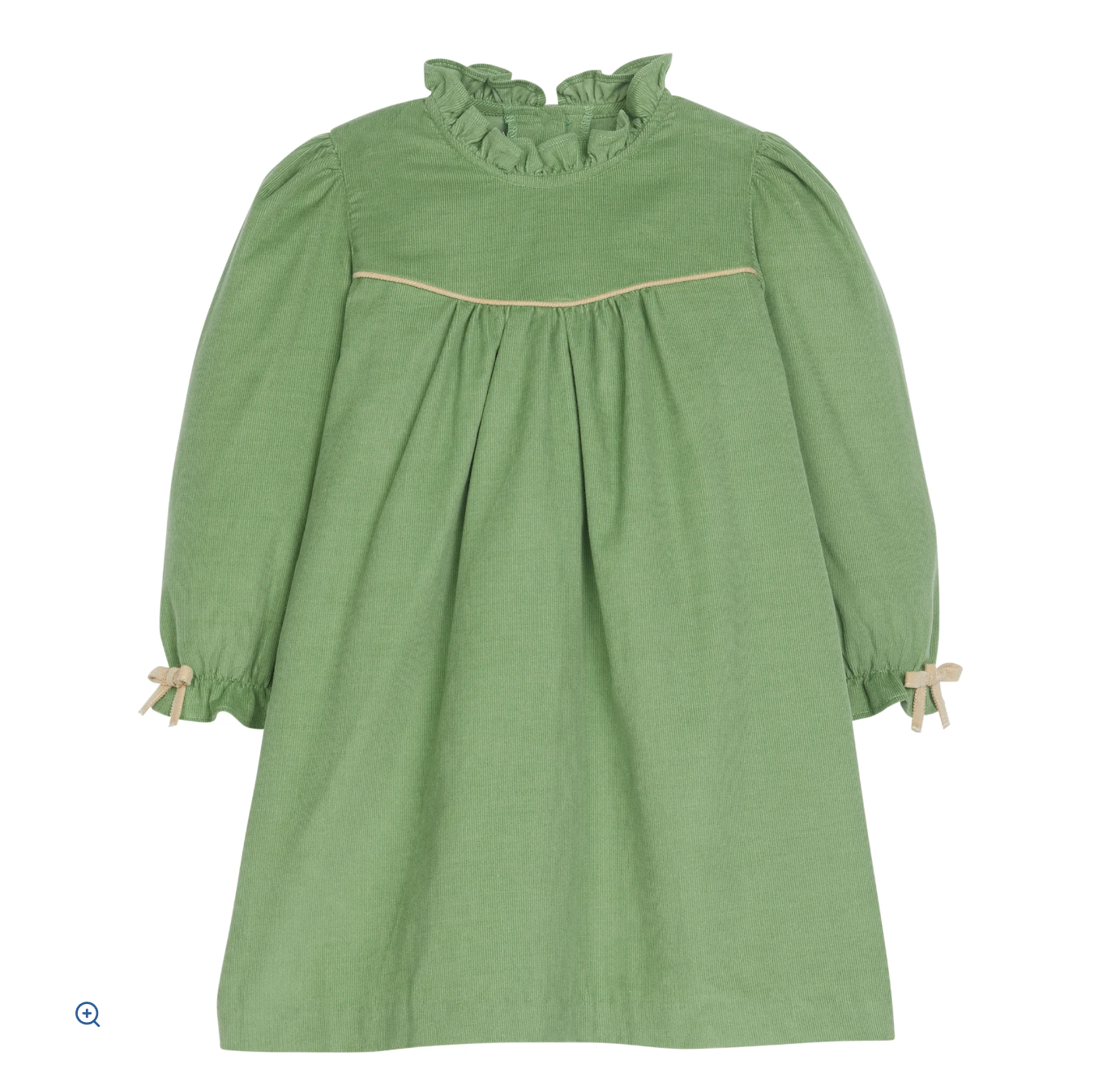 Little English: McCall Dress - Watercress Corduroy