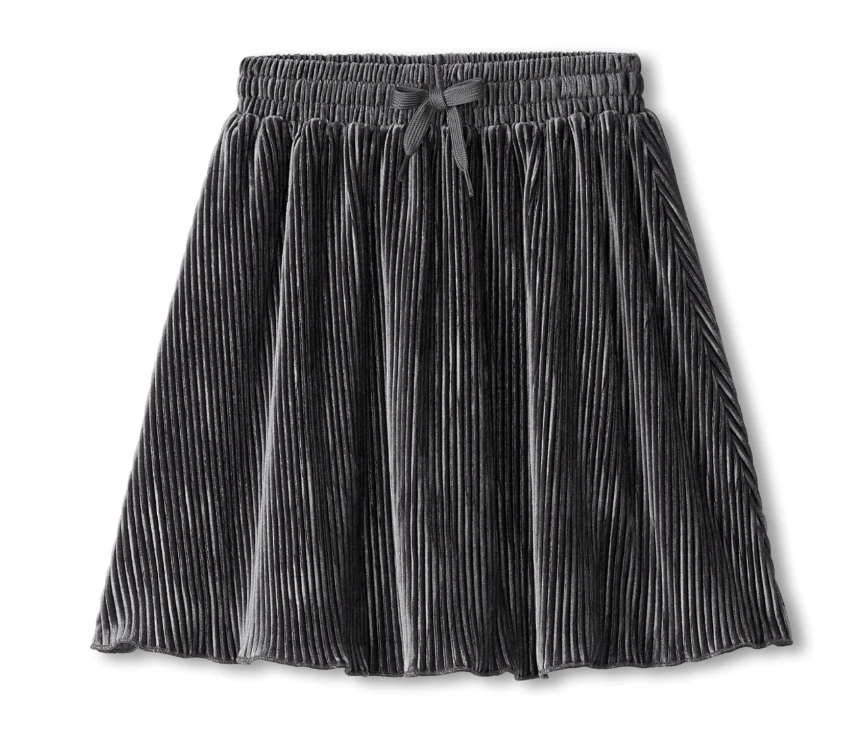 Hatley: Silver Shine Pleated Velour Skirt