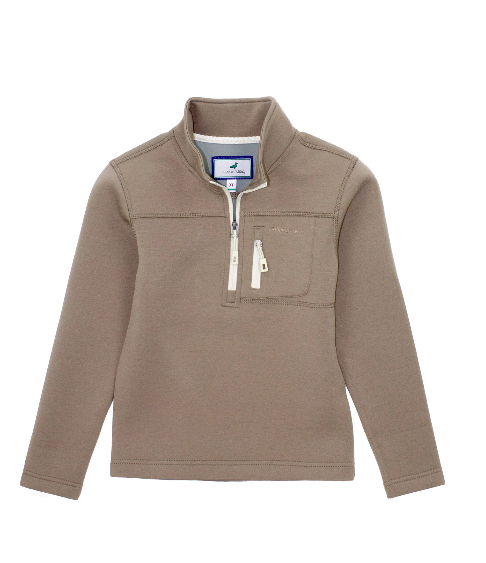 Properly Tied: Boys Arctic Pullover - Acorn