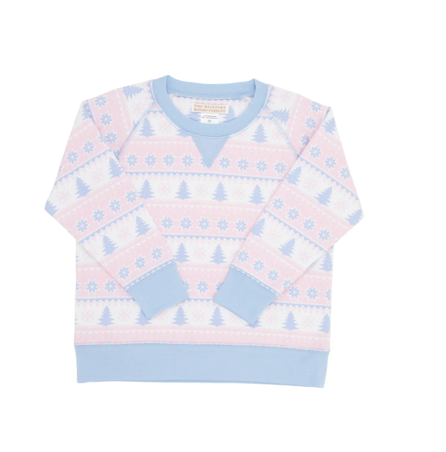 TBBC: Smitty Sweatshirt - Fairisle Flurries (Pink)