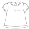 Magnolia Baby: Big Sister Embroidered T-Shirt