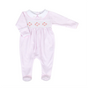 Magnolia Baby: Lilly and Logan Smocked Footie - Pink