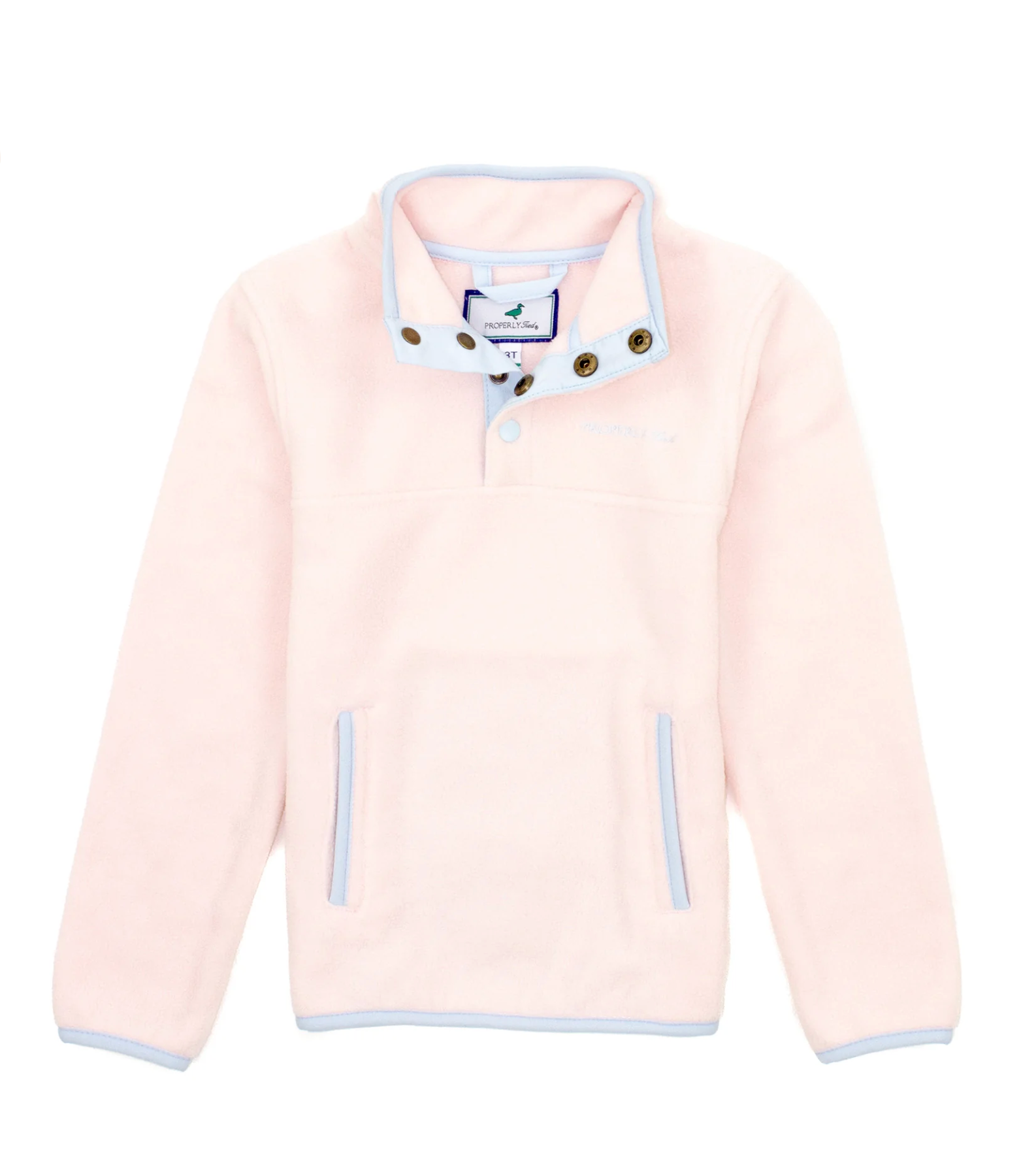 Properly Tied: Girls Luna Pullover - Rose Water