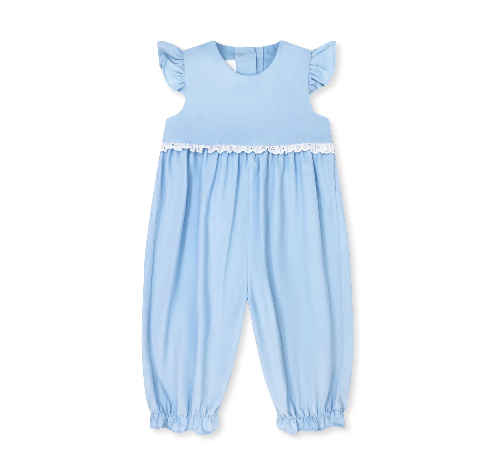 Lullaby Set: Angel Romper - High Point Blue Cord