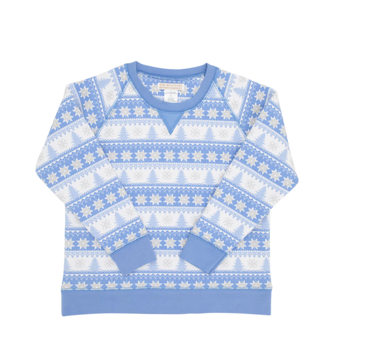 TBBC: Smitty Sweatshirt  - Fairisle Flurries (Blue)