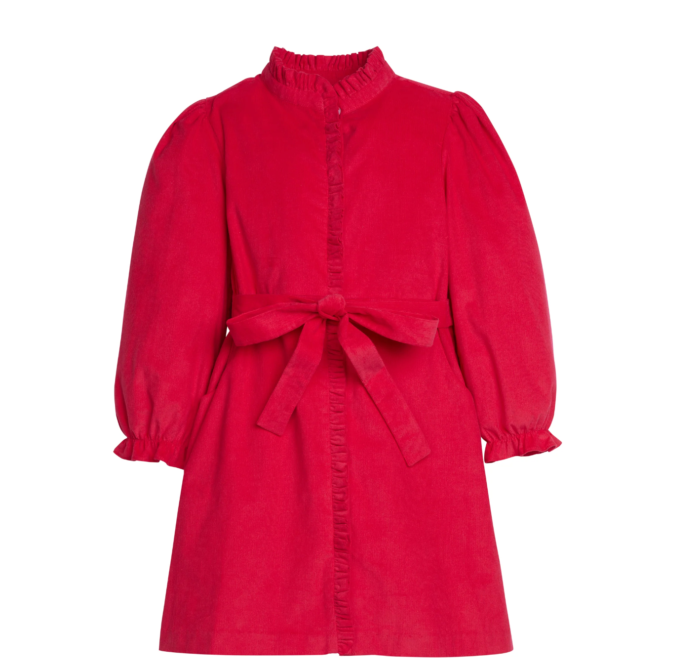 Little English: Allie Dress - Red Corduroy