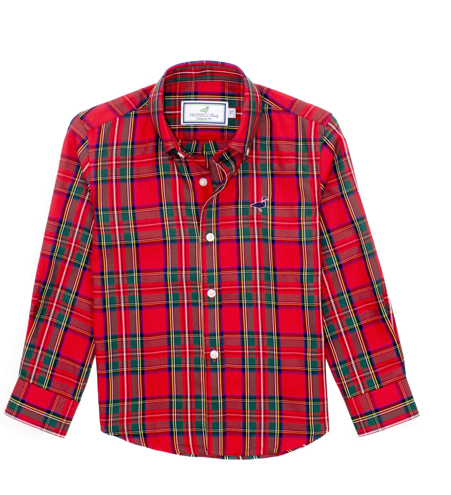 Properly Tied: Boys Seasonal Sportshirt - Yuletide