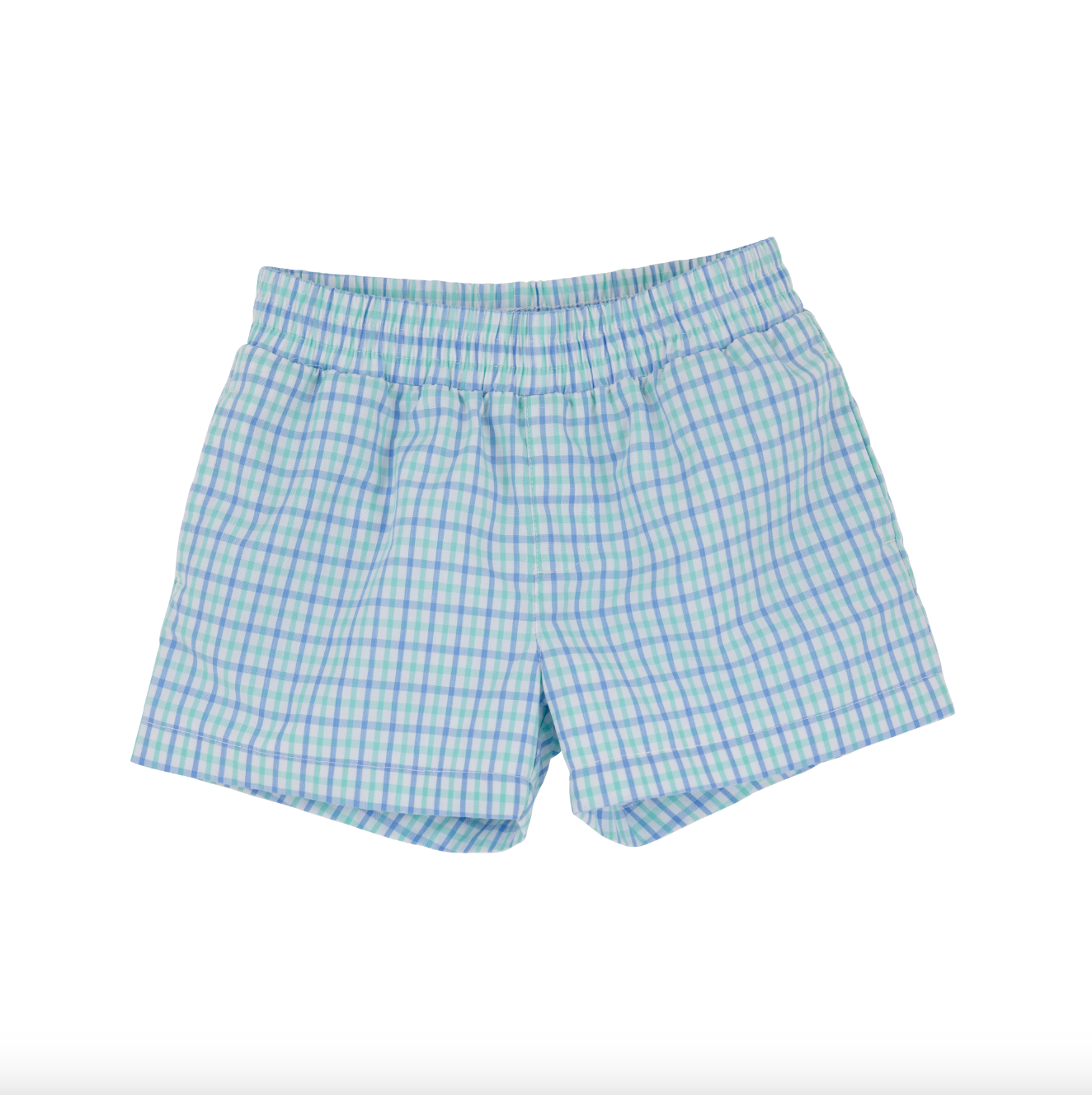 TBBC: Sheffield Shorts - Sunrise Blvd Blue & Turks Teal Chandler Check/Sunrise Blvd Blue