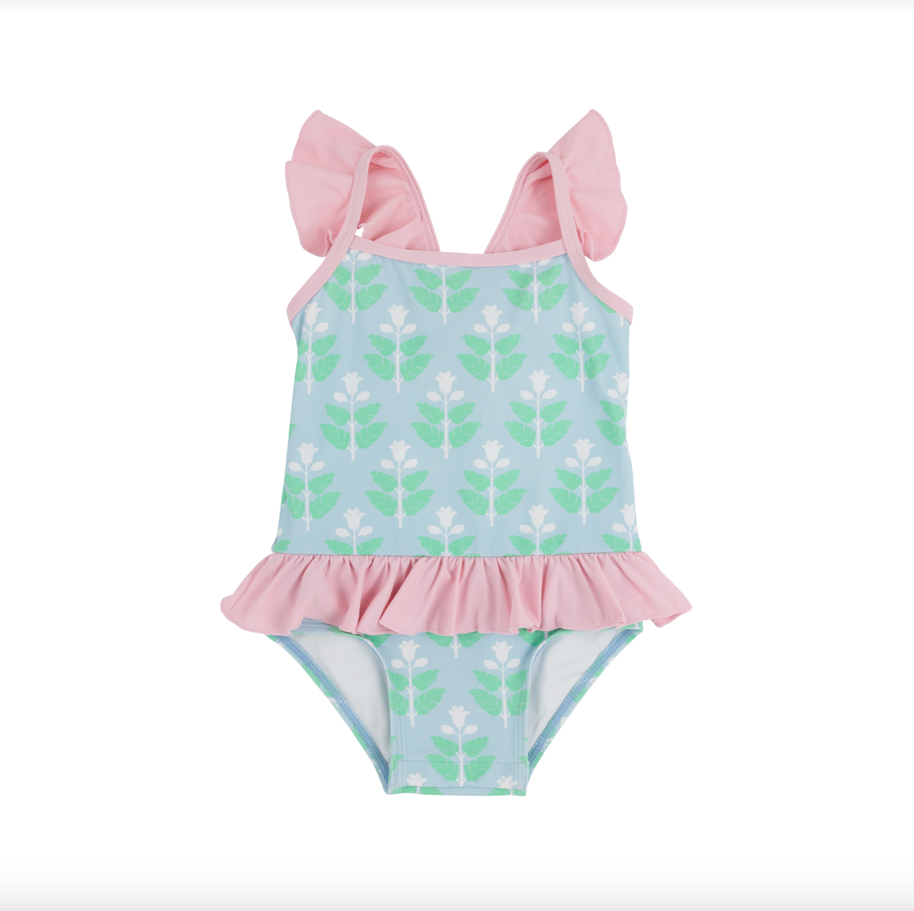 TBBC: St. Lucia Swimsuit - Hanover Hand Block/Palm Beach Pink