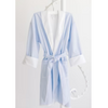 Terry Tots: Bathrobe – Blue Pinstripe