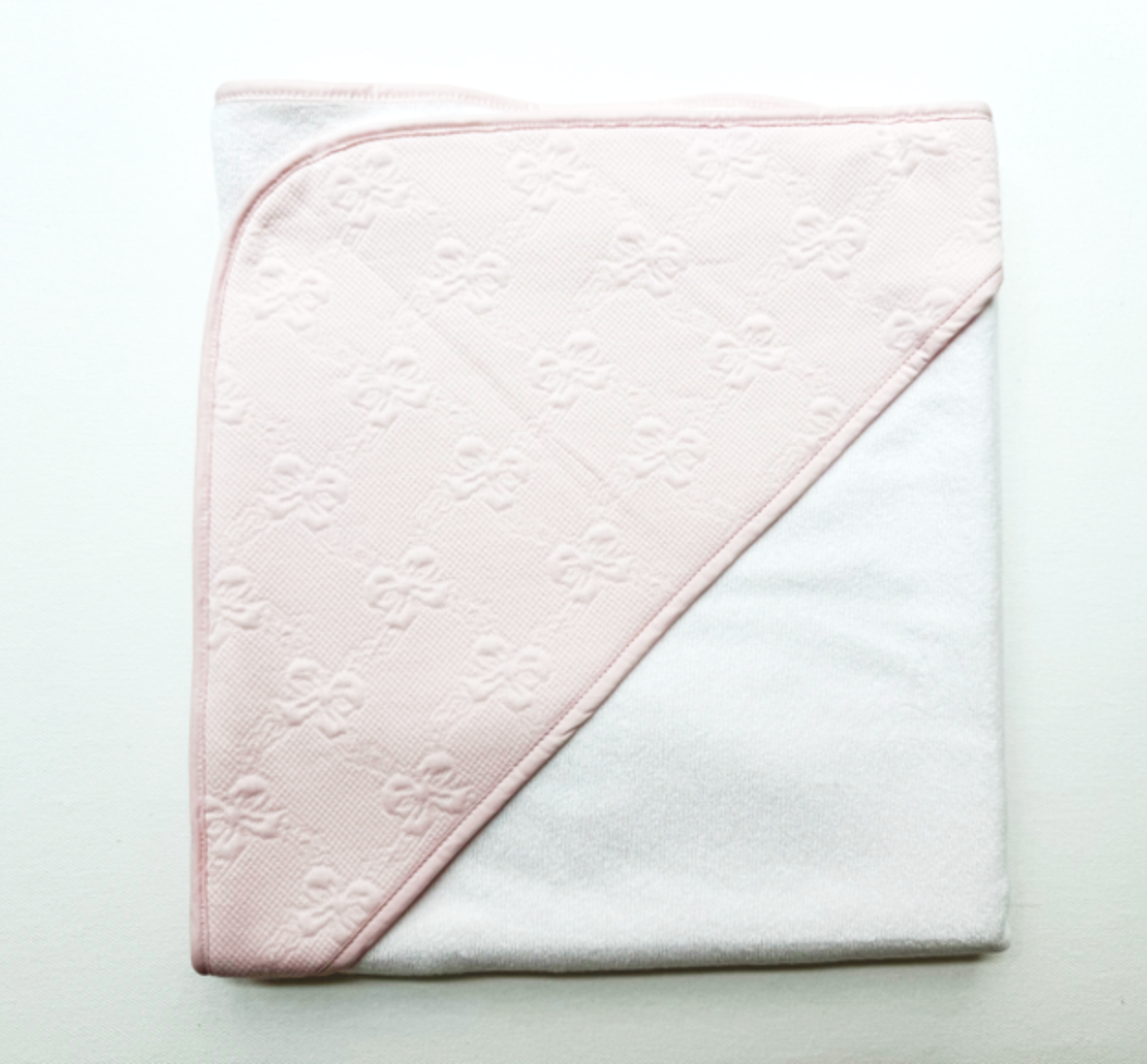 Terry Tots: Hooded Towel – Pink Bows