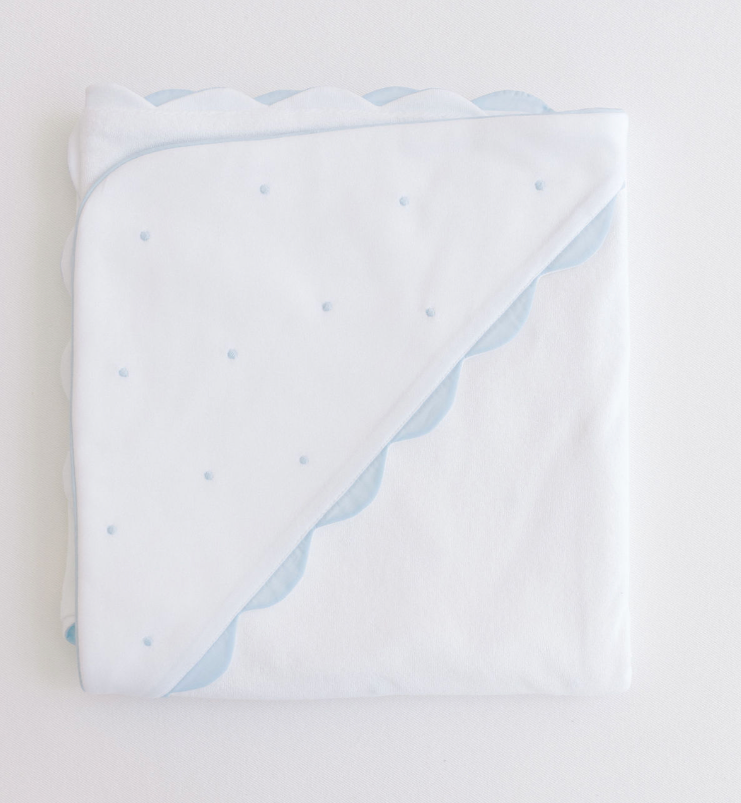 Terry Tots: Hooded Towel – Blue Dots