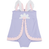 TBBC: Sanctuary Scallop Swimsuit- Lauderdale Lavender/Palm Beach Pink