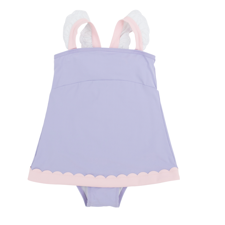 TBBC: Sanctuary Scallop Swimsuit- Lauderdale Lavender/Palm Beach Pink