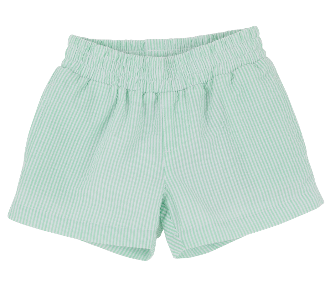 TBBC: Sheffield Shorts - Seersucker - Grace Bay Green Seersucker/Worth Avenue White