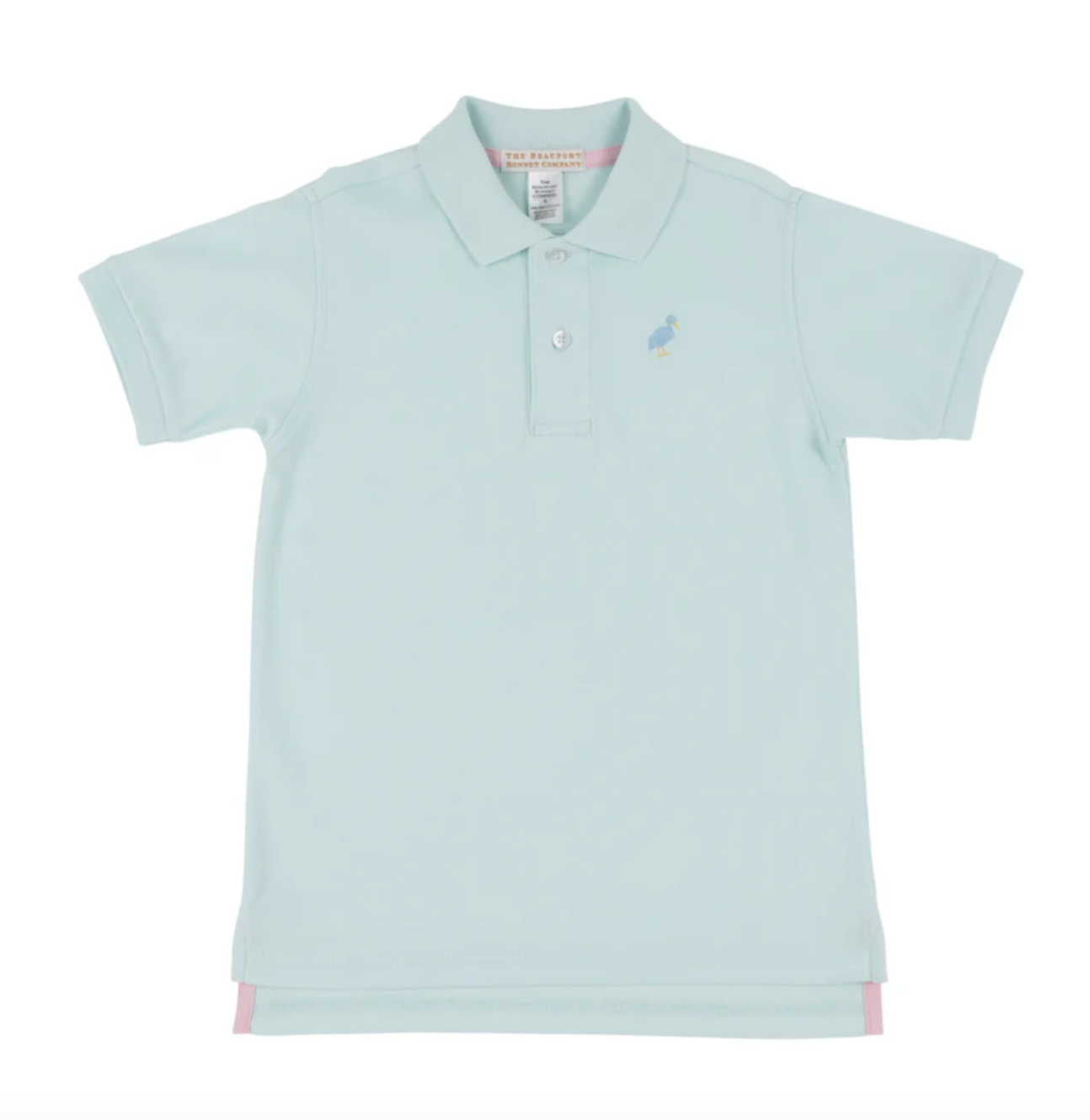 TBBC: Prim And Proper Polo Ss-pima -  Island Seafoam/Beale Street Blue Multicolor