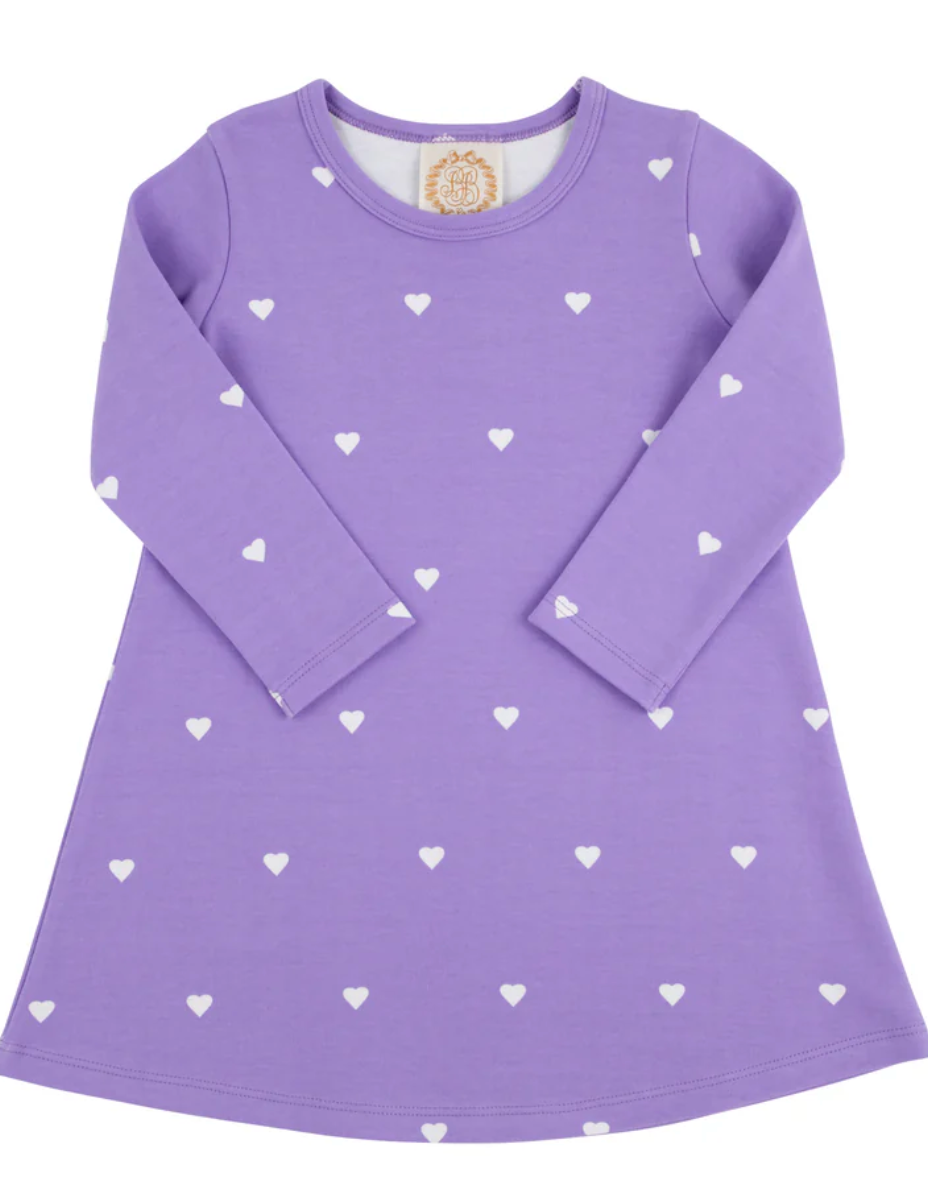 TBBC: Polly Play Dress, Long Sleeve - Heart Eyes