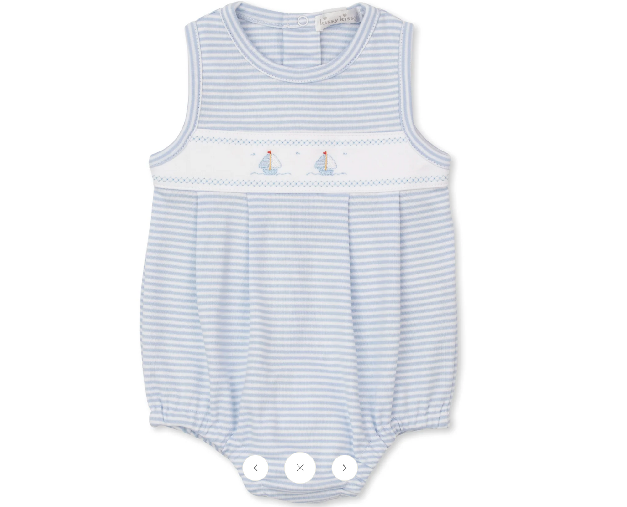 Kissy Kissy: Blue Stripe Sailboat Bubble