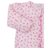 Kissy Kissy: Tulip Blossoms Pink Zip Footie