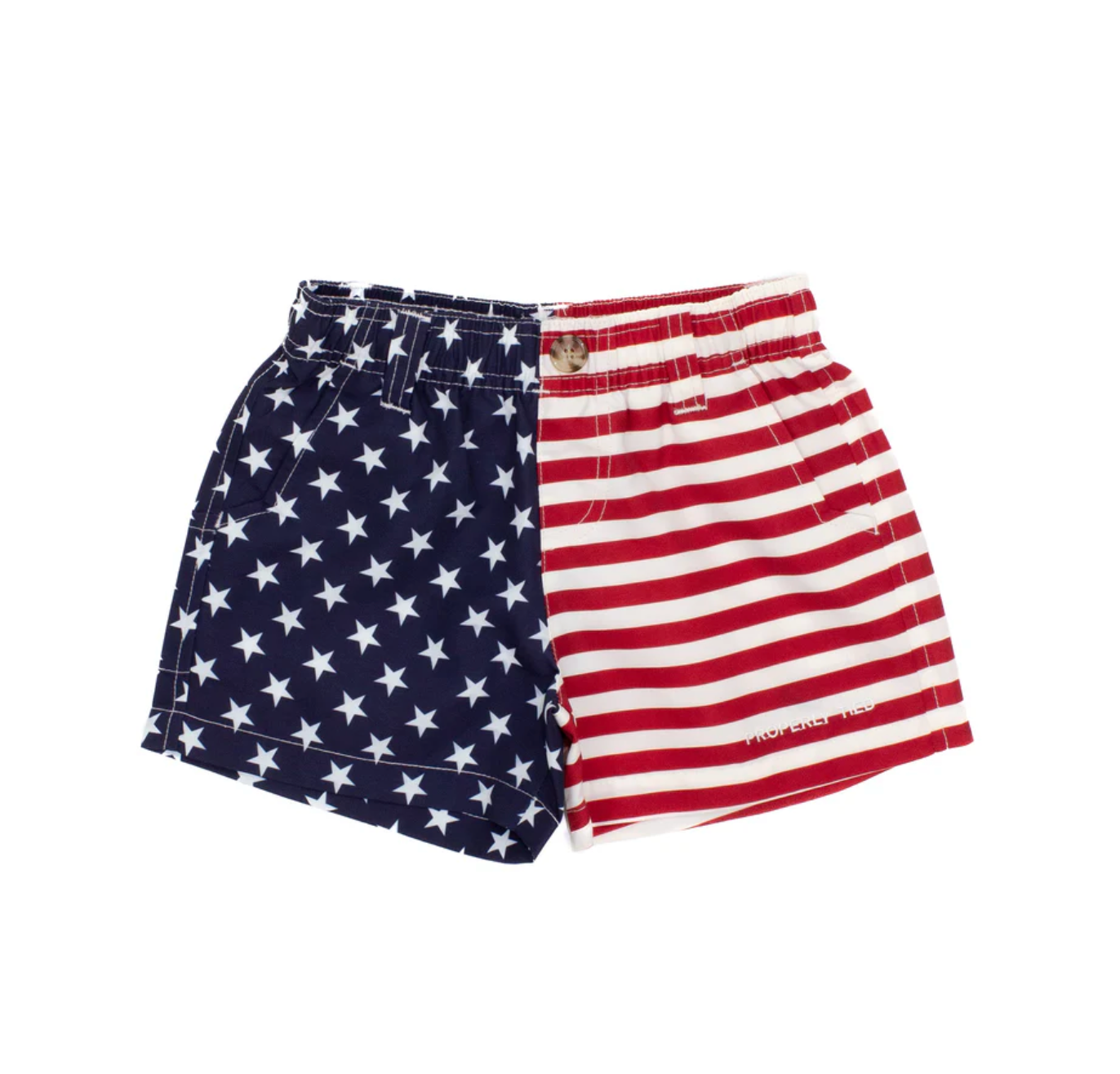 Properly Tied: Boys Mallard Short Freedom Flag