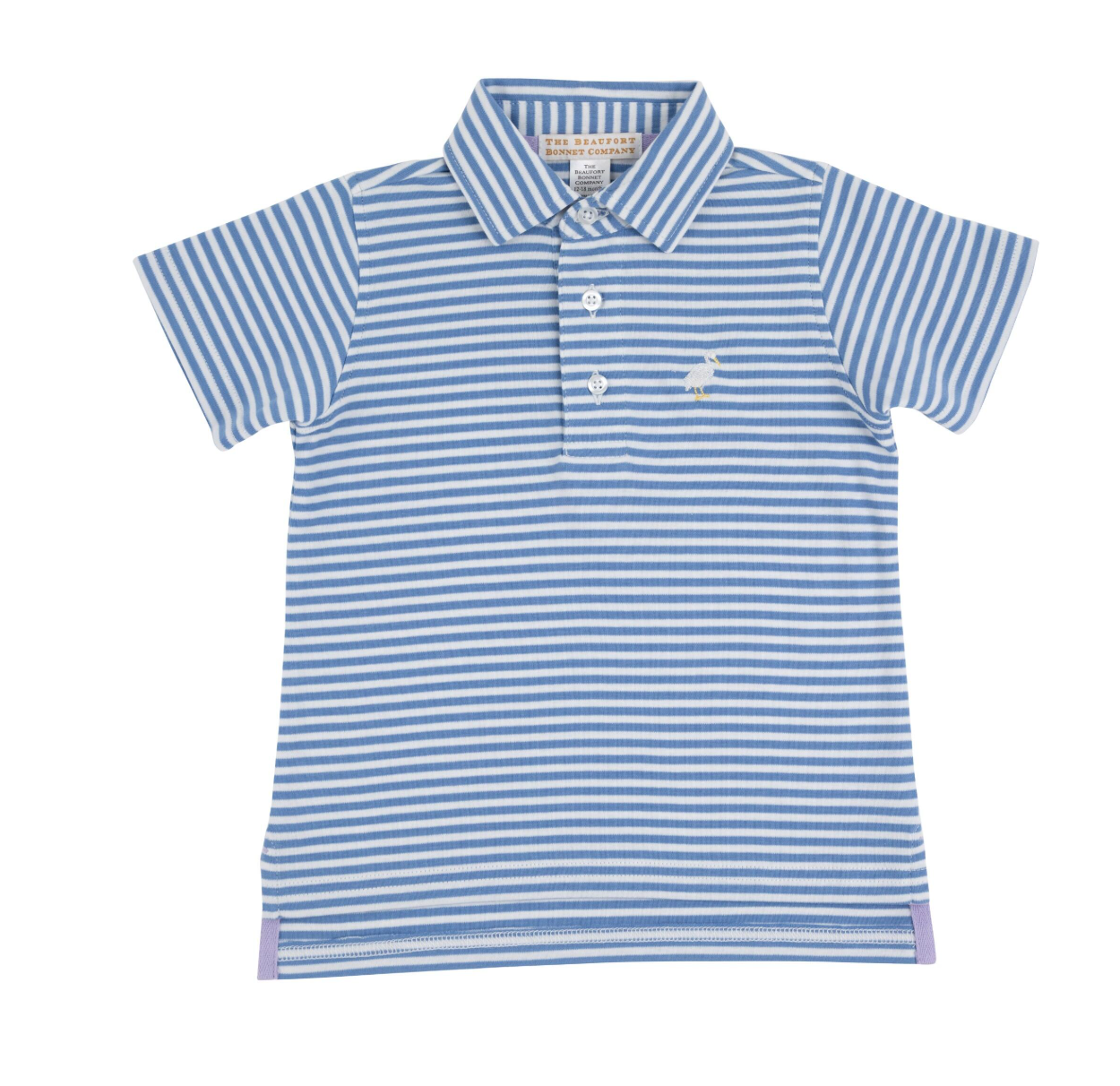 TBBC: Prim And Proper Polo Ss-pima -Barbados Blue Stripe/Multicolor