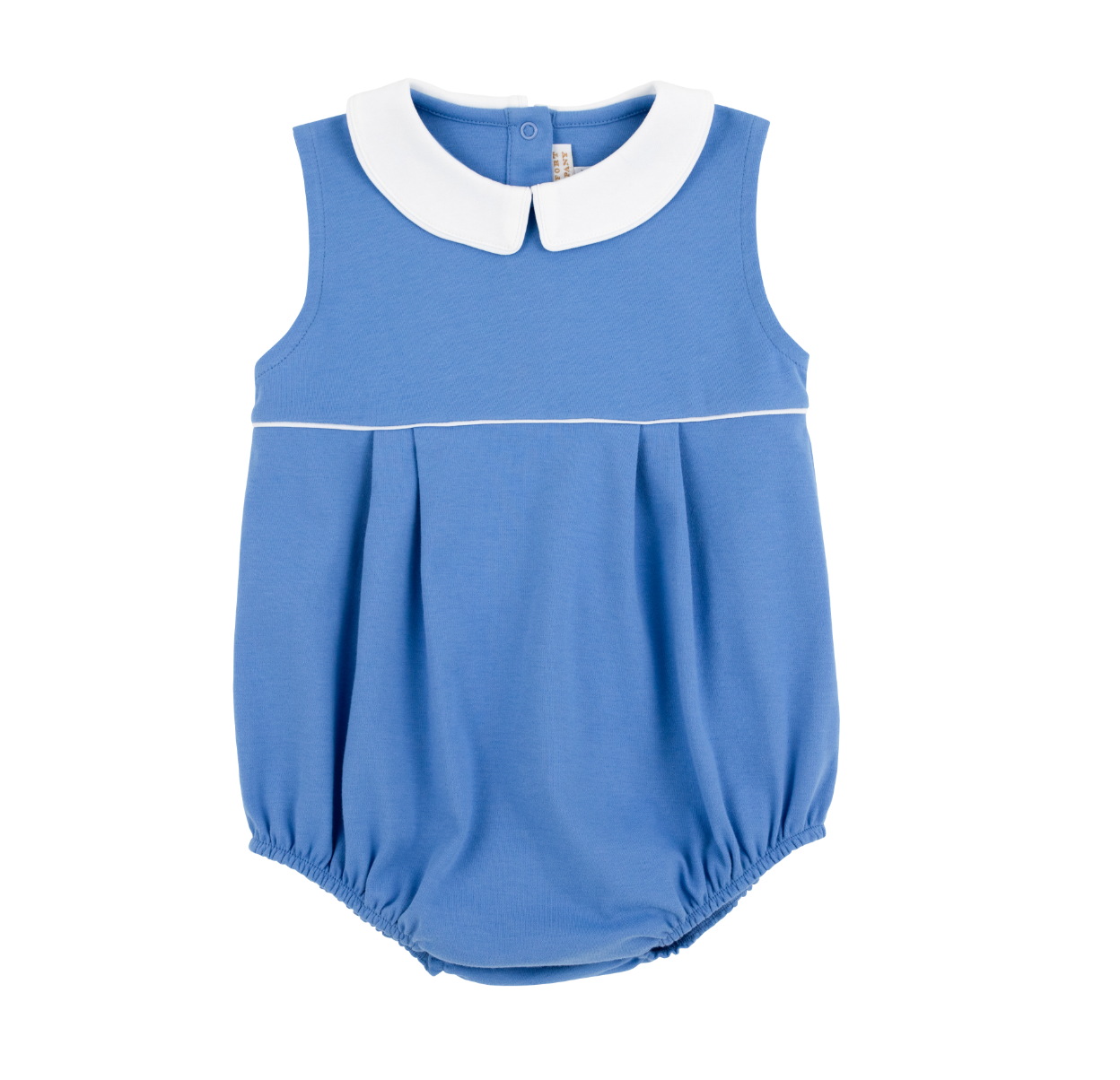 TBBC: Sleeveless Bradford Bubble - P - Barbados Blue/Worth Avenue White