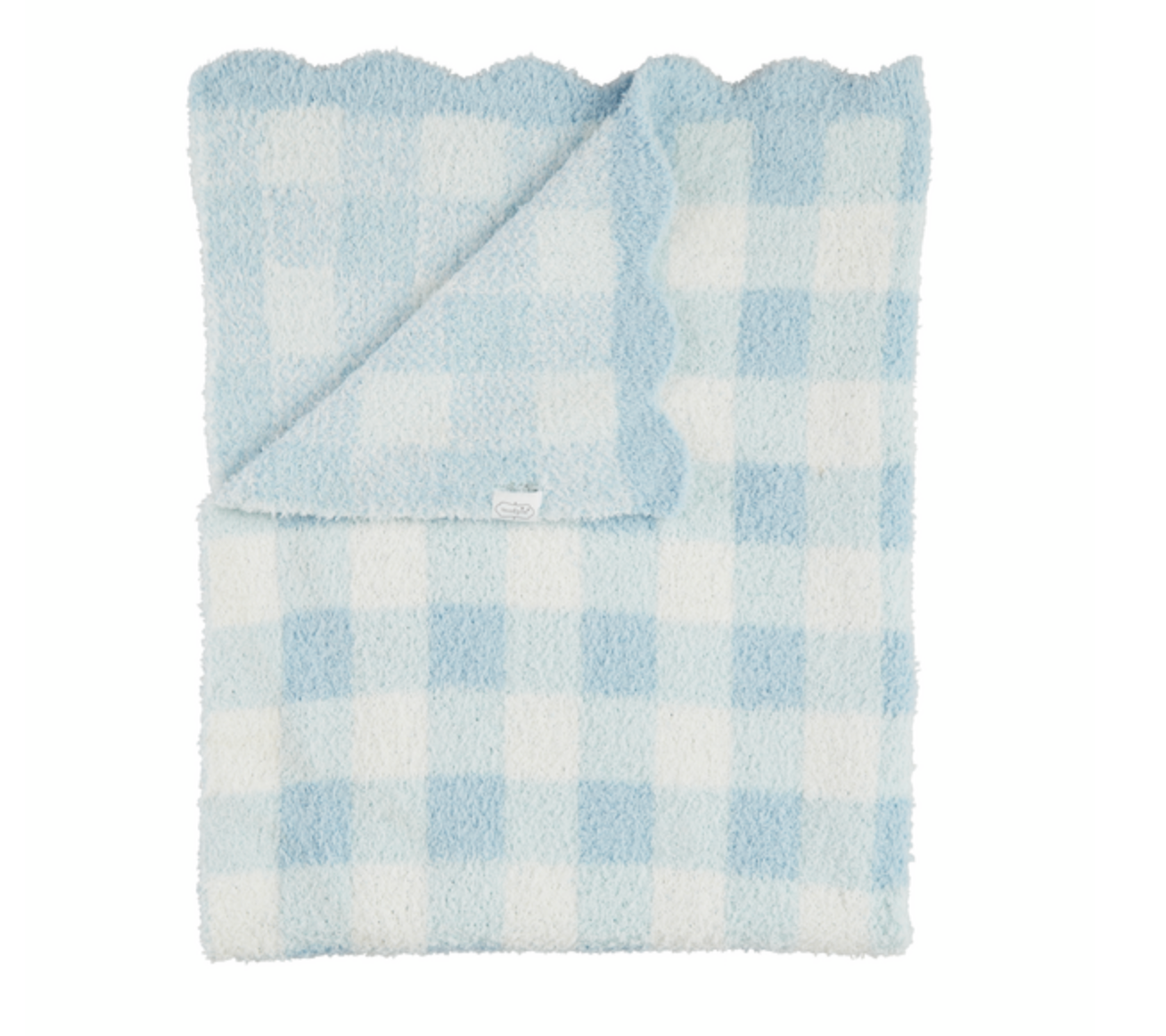 Mud Pie: Blue Gingham Chenille