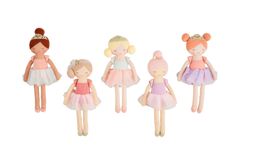 Mud Pie: BALLERINA DOLLS, ASSORTED