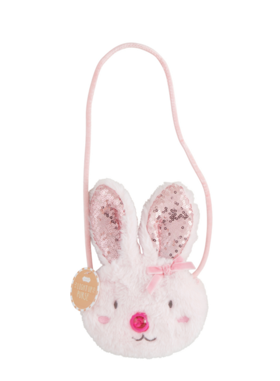 Mud Pie: PINK LIGHT-UP BUNNY PURSE