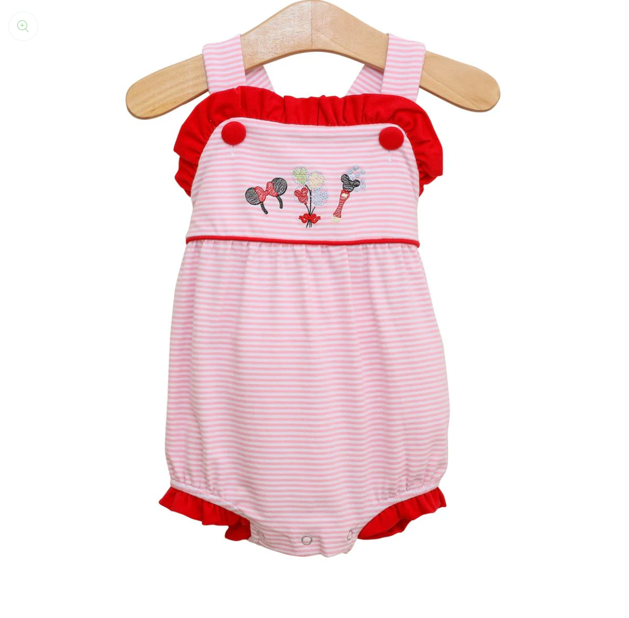 Trotter Street: Mouse Embroidery Ruffle Sunsuit
