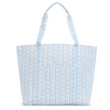 TRVL: JUMBO TOTE - X-LARGE TOTE RIBBON FLORAL BLUE