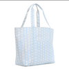 TRVL: JUMBO TOTE - X-LARGE TOTE RIBBON FLORAL BLUE