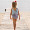 James & Lottie: Lottie Swim - Patriotic Stripes