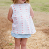 James & Lottie: Cherries and Bow Lottie Bloomer Set