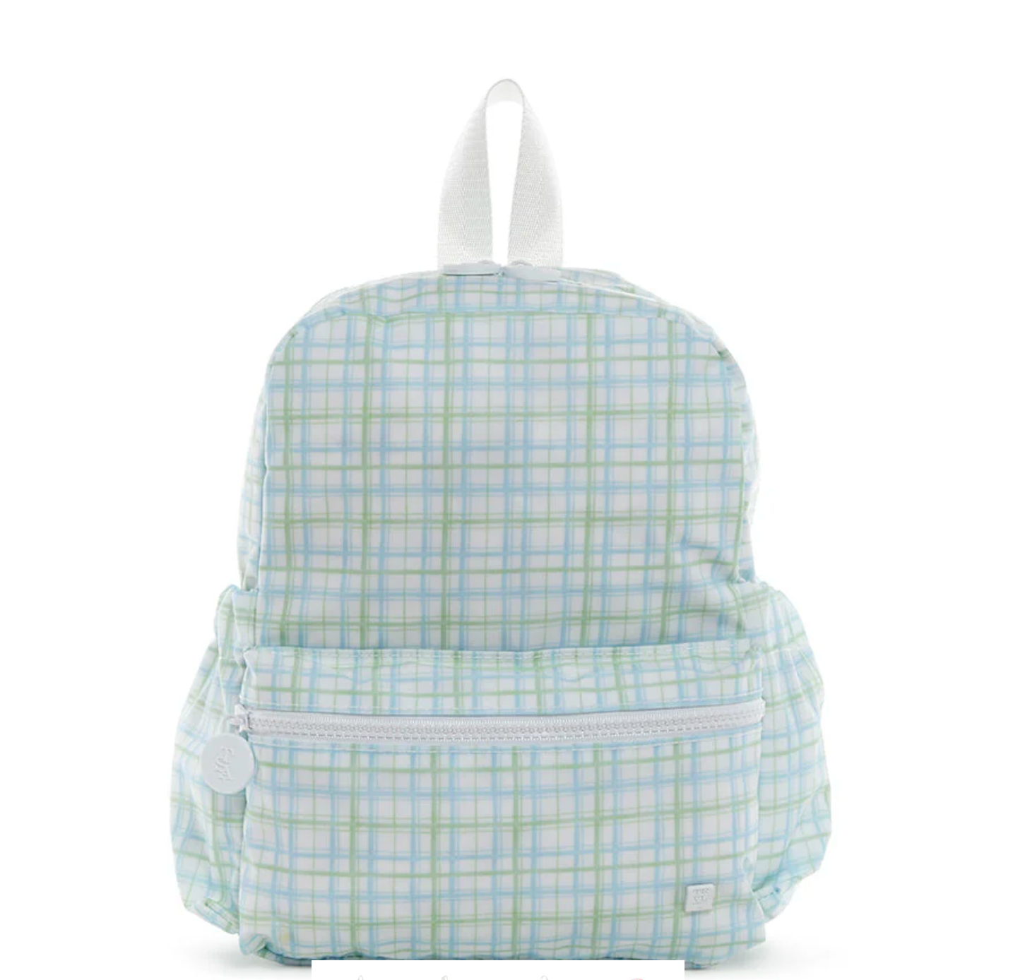 TRVL: MINI BACKER - CLASSIC PLAID GREEN BACKPACK
