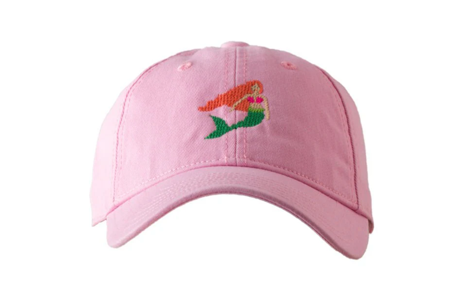 Harding Lane: Kids Mermaid Baseball Hat - Light Pink