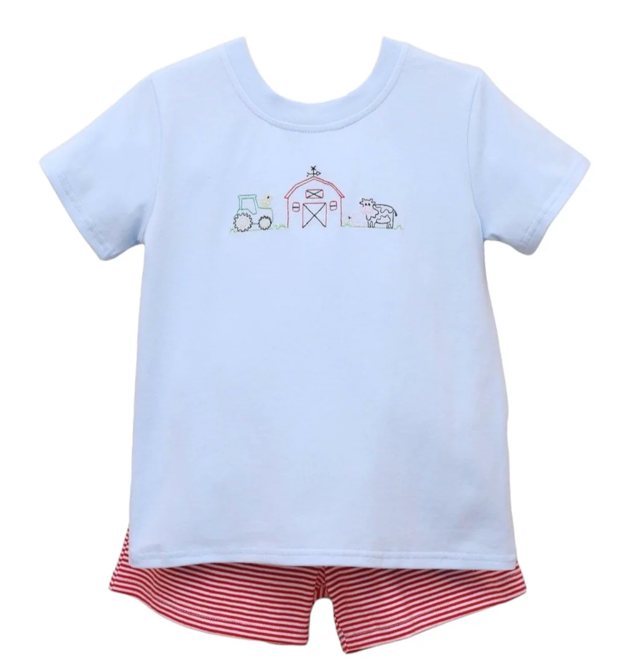 Trotter Street: Farm Embroidery Short Set