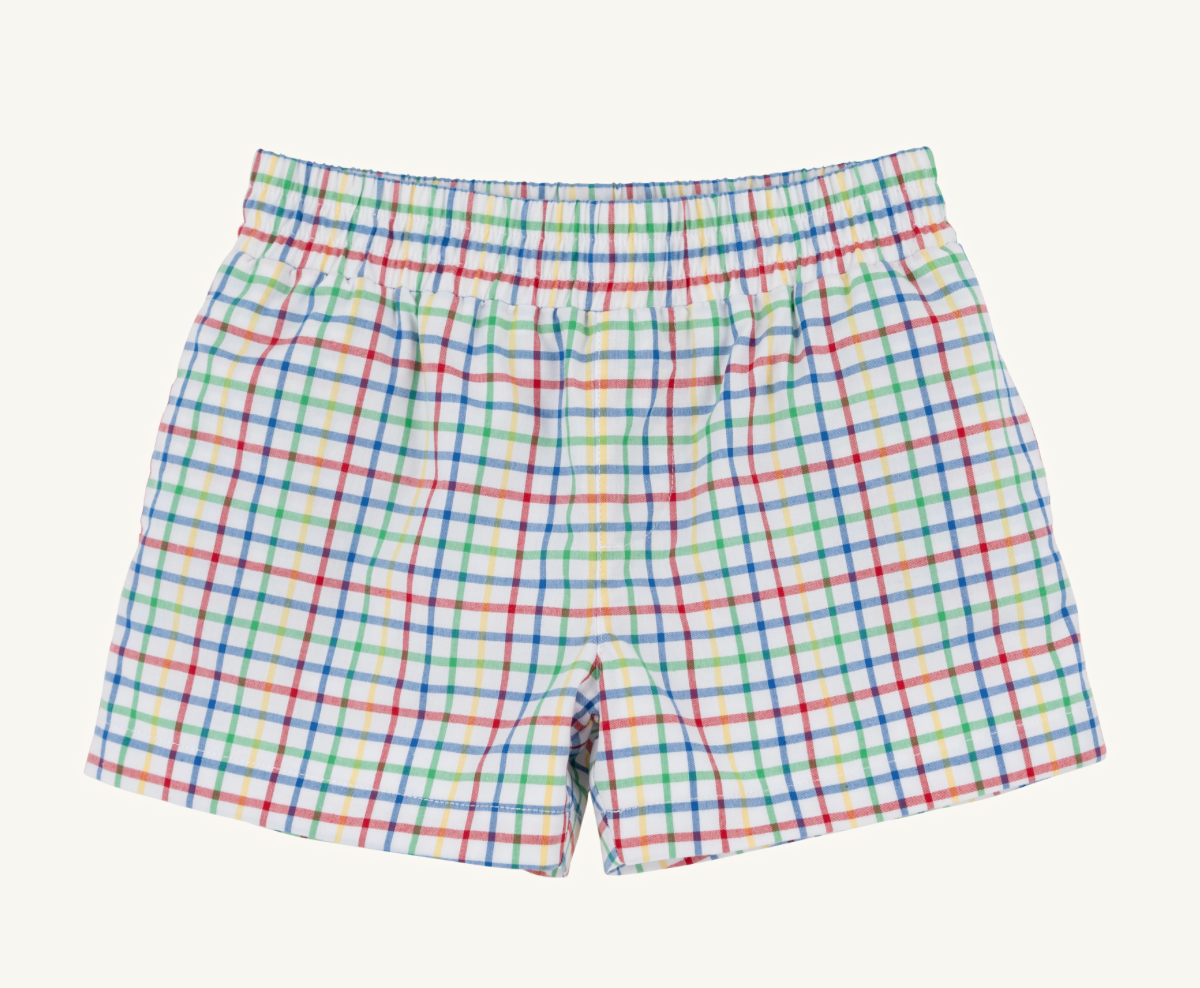 TBBC: Sheffield Shorts -Kindness Wins Windowpane/Wood Boat Blue