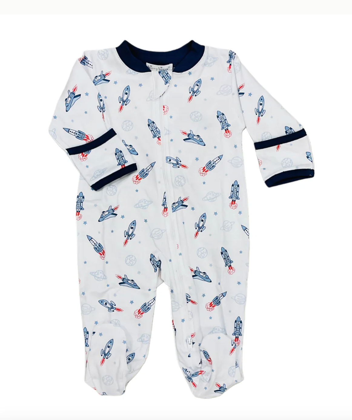 Kissy Kissy: Space Voyage Zip Footie