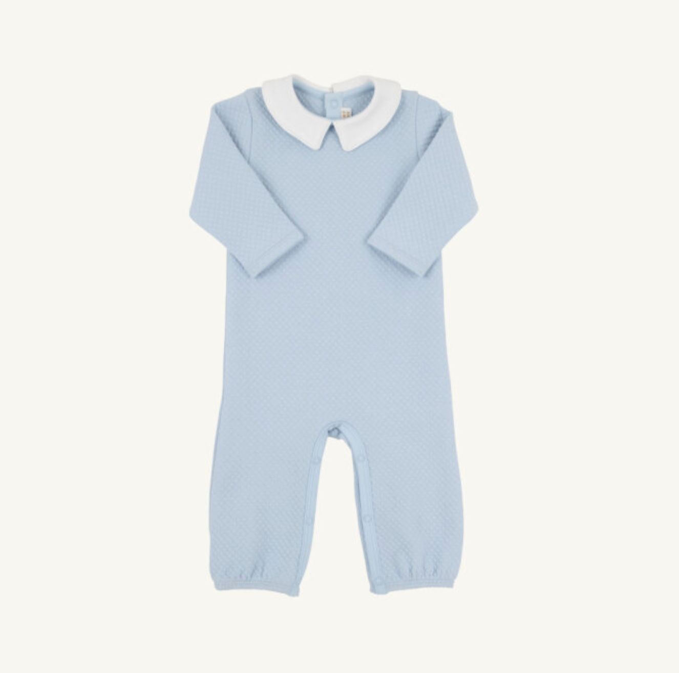 TBBC: Potter`s Playsuit - Quilted - Buckhead Blue/Worth Ave White